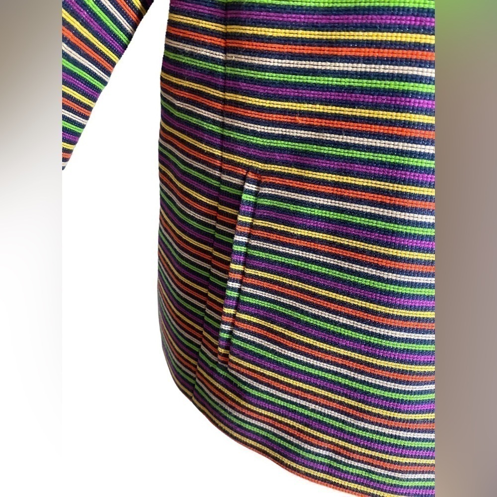 Talbots Multicolored Striped Blazer - Picture 3 of 14